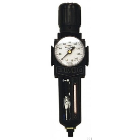 Dixon Norgren by  Excelon Compact Modular Relieving Filter/Regulator with GC230 Gauge and Manual Drain B73G-2MG-MB